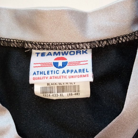 RAIDERS 95 CAPPS Football Jersey  XL 46-48  Black Grey, Silver, White detail VGC - Picture 4 of 10